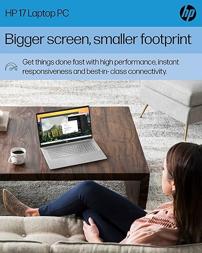 Miniatura 2 de HP Portátil de 17,3 pulgadas, Intel Core i5-1135G7 de 11 generación, gráficos Intel Iris Xe, 8 GB de RAM, SSD de 512 GB, Windows 11 Home
