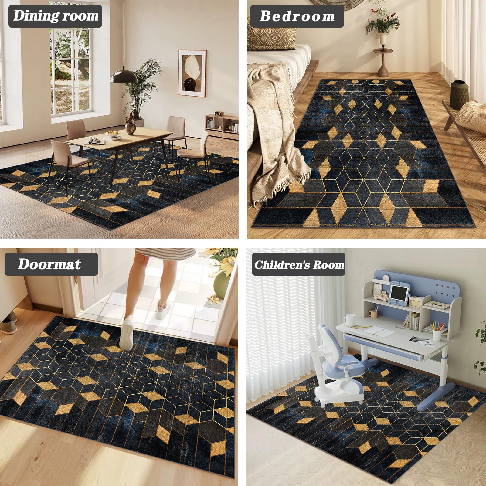 Schutzmatte und Schreibtischstuhl Unterlage, Gaming Stuhl Unterlage Bodenschutzmatte für Hartböden, Bürostuhl Unterlage, Gamer Teppich, Bürostuhl Matte für harte böden parkett rollstühle 120 x 140 cm