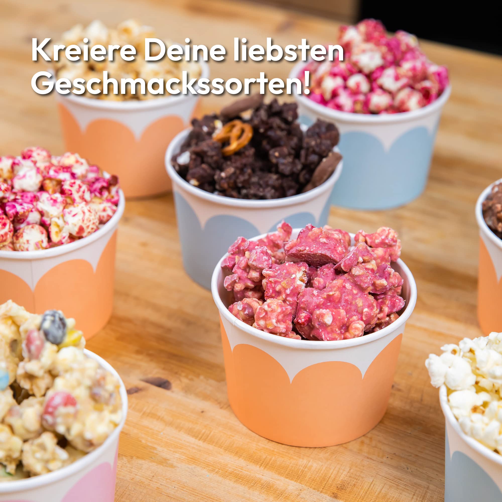 Gadgy Popcornmaschine Heißluft - Retro Popcorn Maker - Popcorn Maschine für Fettfreies Ölfreies Pop Corn - Gesunder Mais Snack - Popkorn Maschine Rot