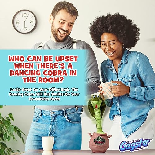 Miniatura 8 de Gagster Serpiente de cobra bailarina, canta, repite lo que dices y cuenta bromas. Hablar, Yodelar, bailar, imitar. Este juguete de peluche