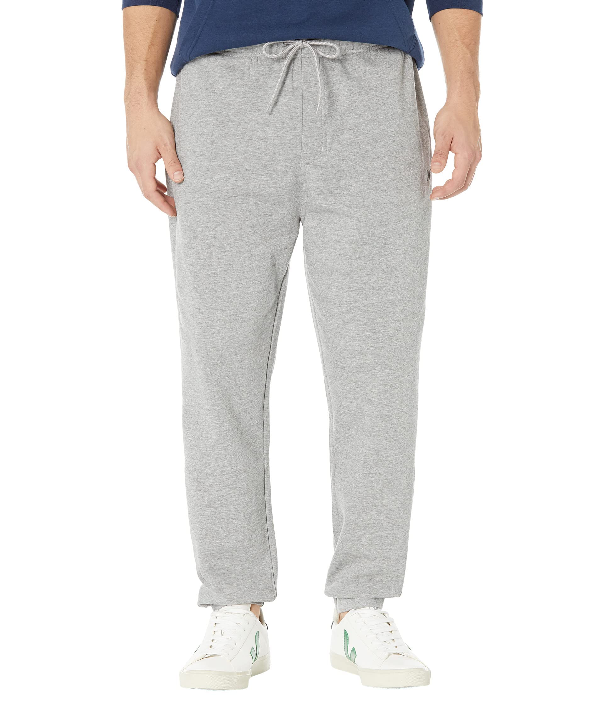 Hurley Men's OAO Solid Summer Fleece Jogger Pants, Dark Grey Heather 2, S