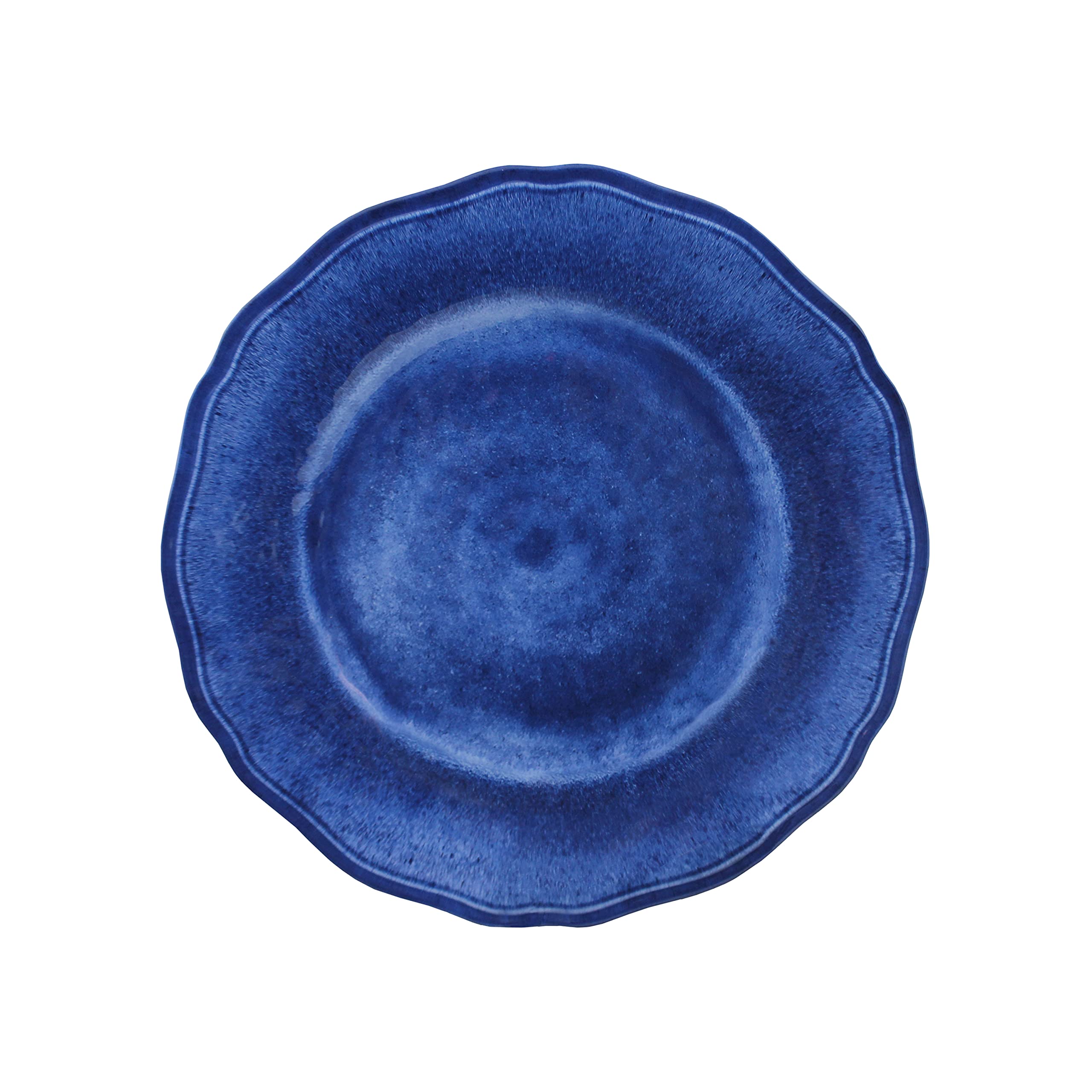Le Cadeaux Luxury Melamine Salad Plates 9 inch, Set of 4, Campania Blue