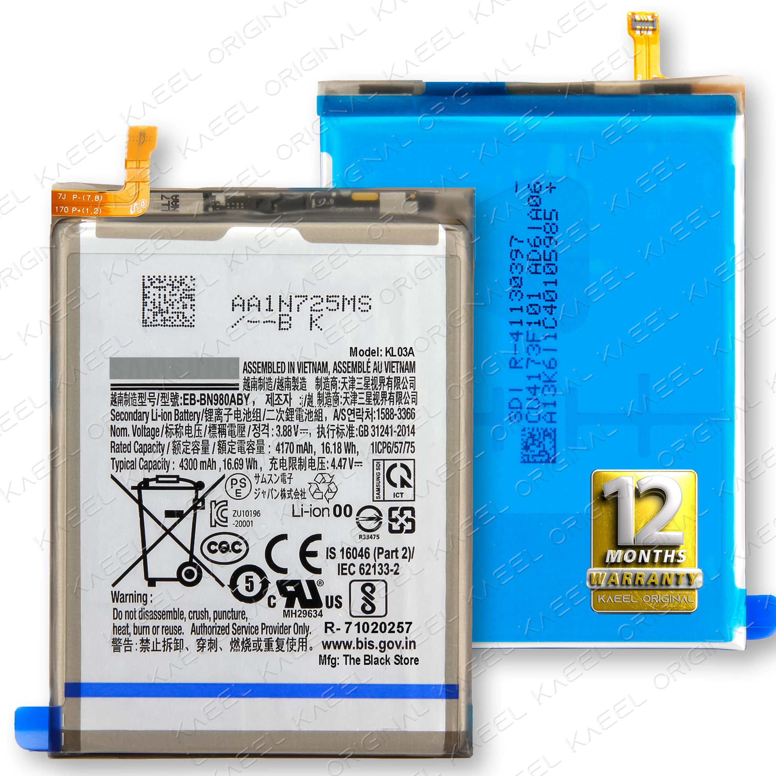 Kaeel Original EB-BN980ABY Battery for Samsung Galaxy Note20 4G