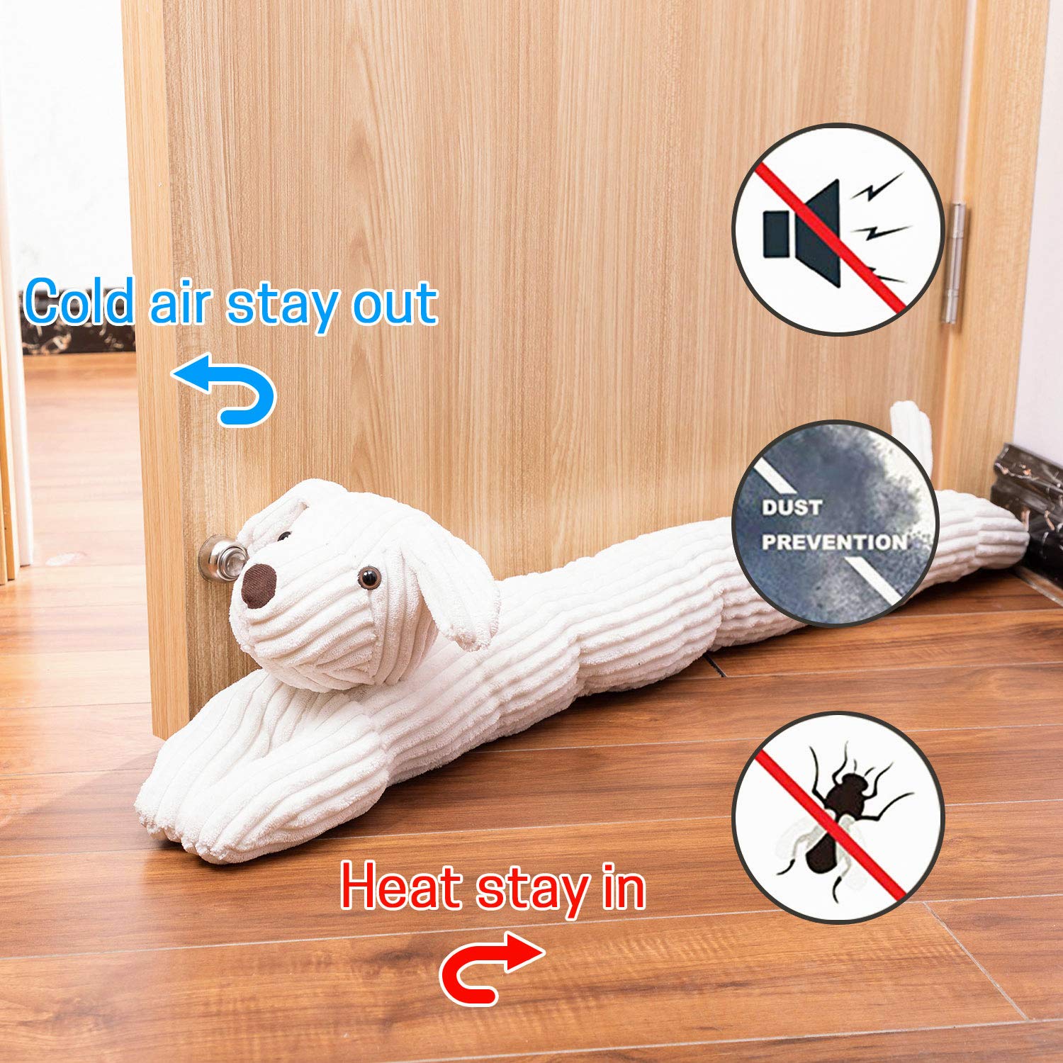 Amazon.co.jp: SWISSELITE 36インチ ドア下ストッパー、装飾ドアノイズ