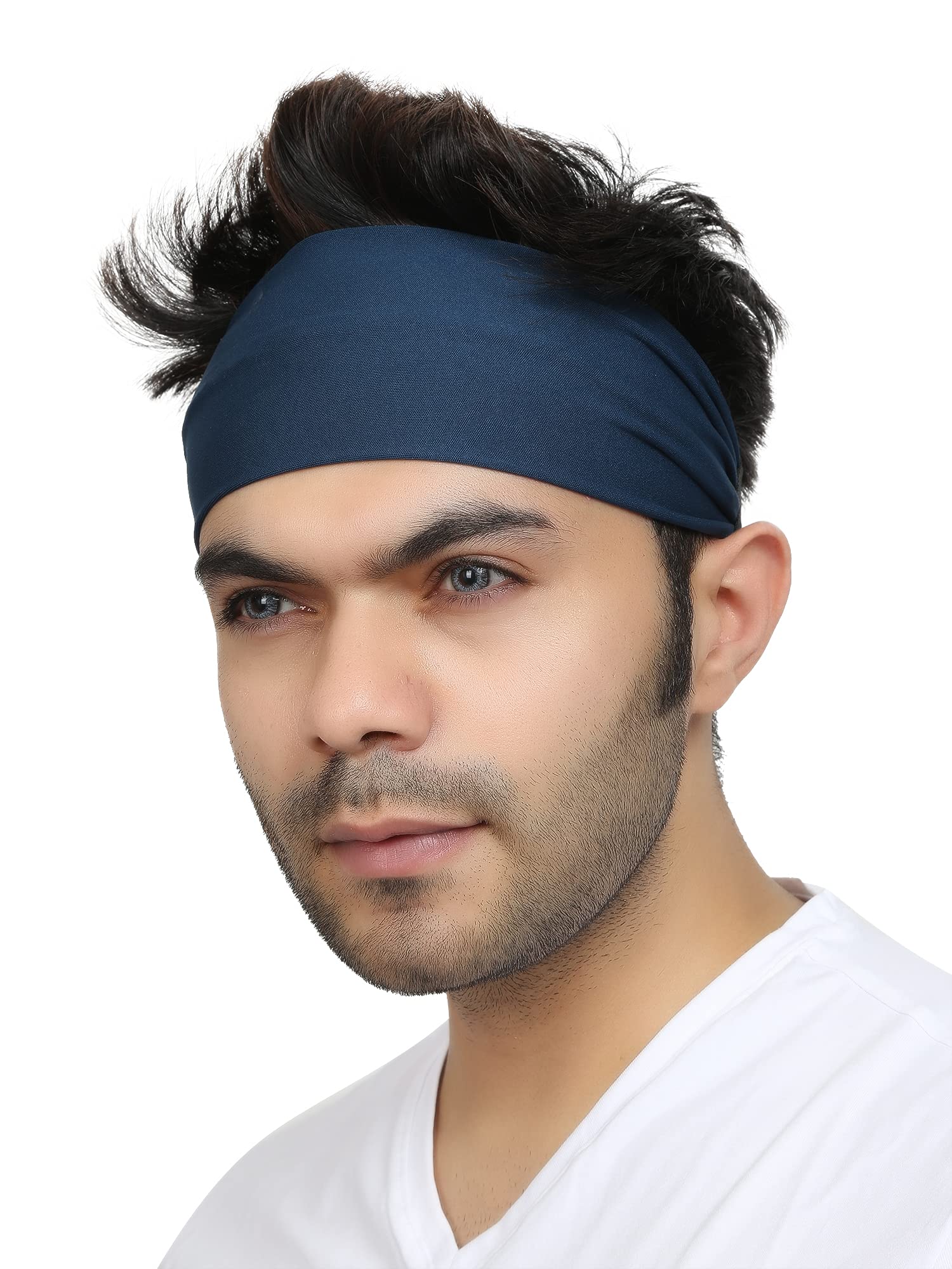 BISMAADH Multifunctional Activities Polyester & Spandex Elastic Non Slip Unisex Breathable Headband-picture-3