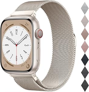 OULUOQI Ersatzarmband Kompatibel mit Apple Watch Armband 40mm 42mm 41mm 38mm 46mm 45mm 44mm Damen Herren, Einstellbar Edelstahl Metall Armbänder für iWatch Series 11 10 9 8 7 6 5 4 2 SE 3 Ultra 3