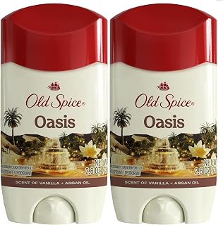 Dry Feel Antiperspirant Deodorant for Men, 24/7 Freshness, 24/7 Sweat & Odor Protection, Gentle on Skin with Skin Conditioners, Oasis with Vanilla + Argan Oil Scent, 2.6 oz (Pack of 2)