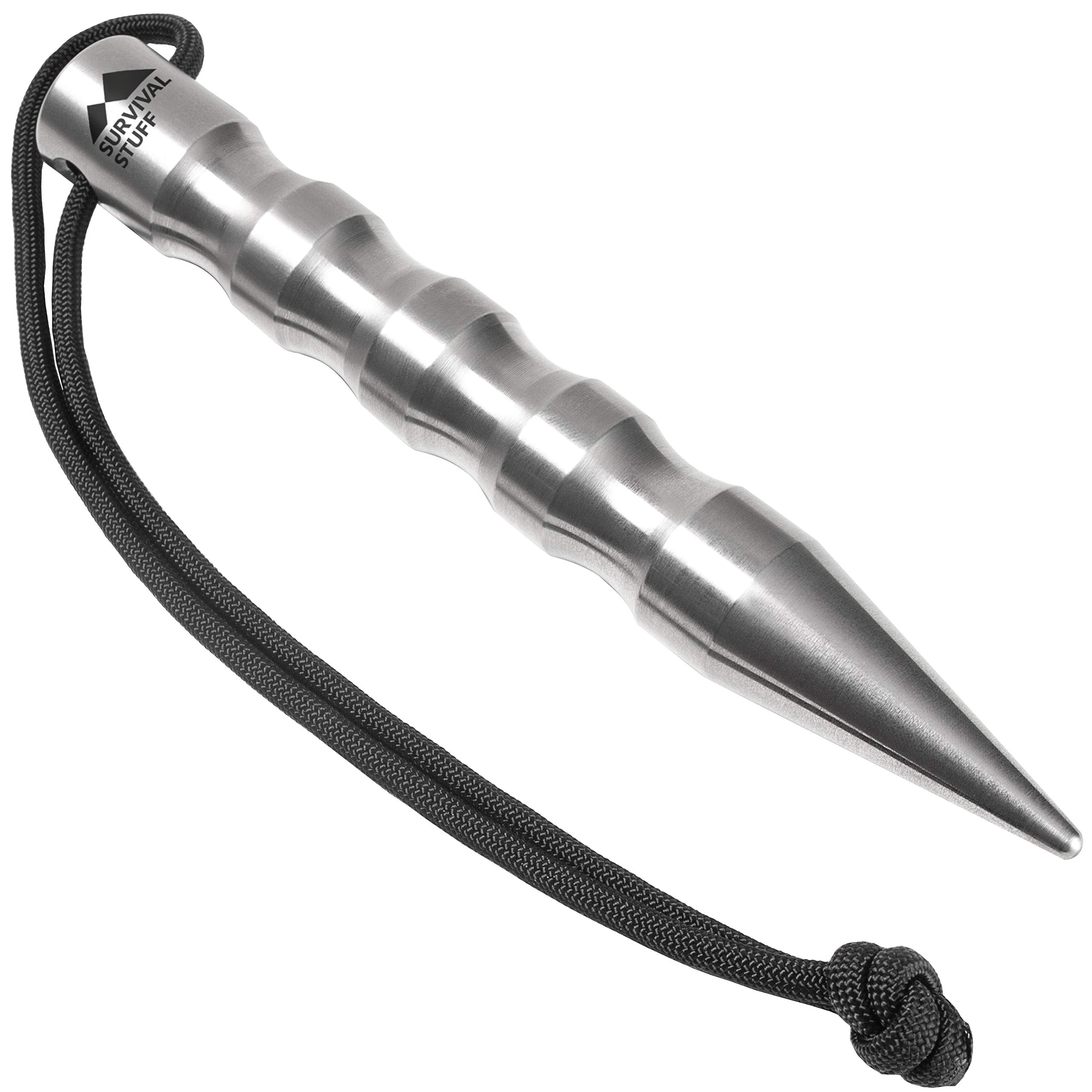 Survival Stuff Kubotan – disponibile in 4 colori – per autodifesa – Amplificatore di pressione con cinturino da polso extra forte per situazioni di emergenza come martello di emergenza, rompivetro e