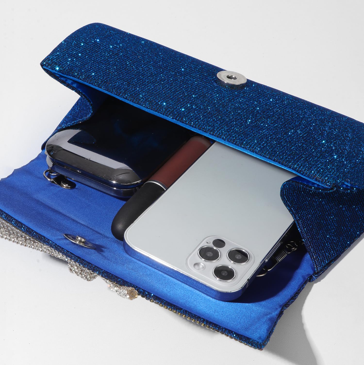 Trisapu Bow Evening Bag Sparkly Clutch Purses for Women Wedding Glitter Rhinestone Party Prom Purse Dressy Clutch Bags | Bow, Sparkly, Wedding, Glitter, Rhinestone, Party