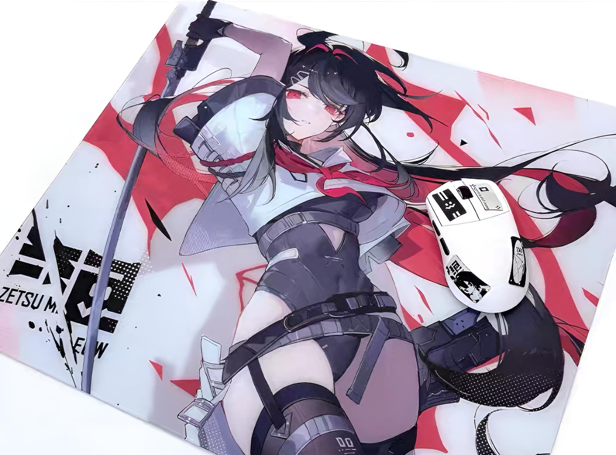 ZETSUMEOW ガラスマウスパッド　刃 Amazon.co.jp: ZETSUMEOW 刃-YAIBA- ガラス製ゲーミングマウス