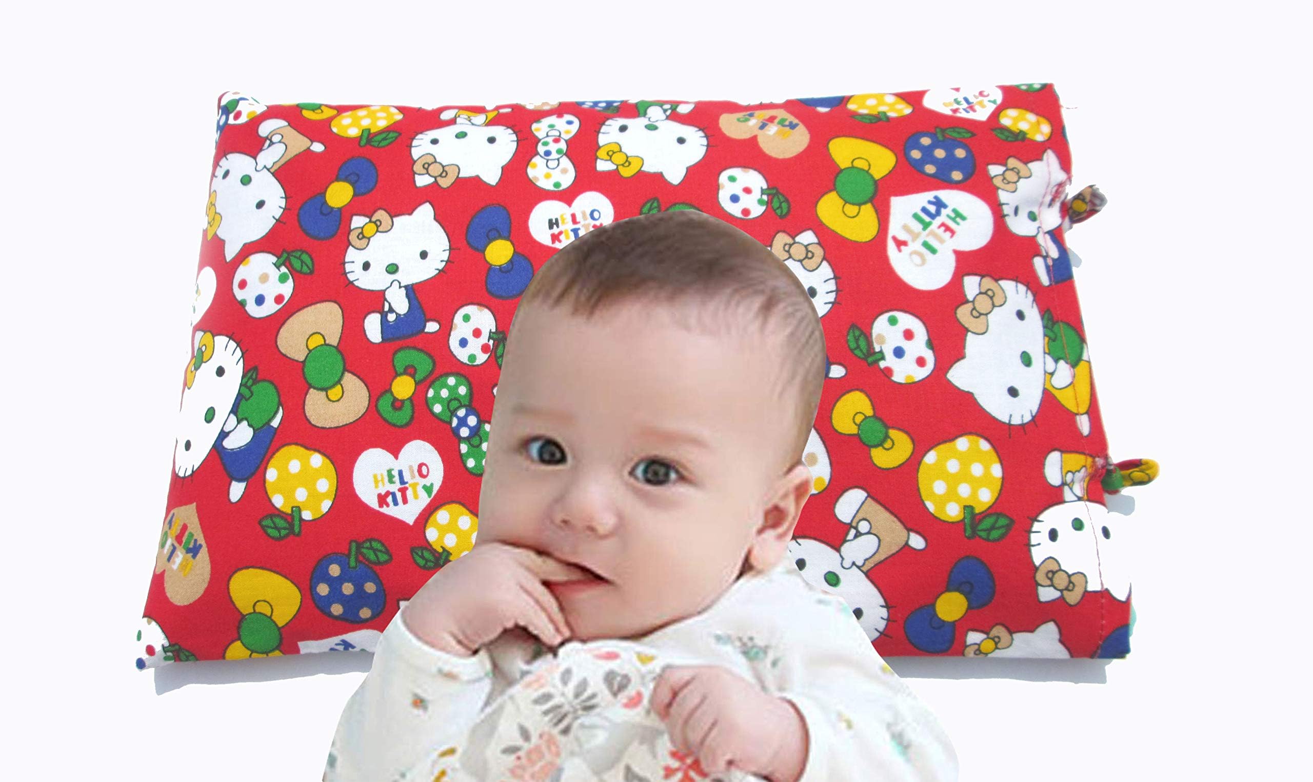 Ganapati Mustard Seed Pillow for New Born Baby/Head Shaping Pillow with Red Cotton Cover (700 Grams.)