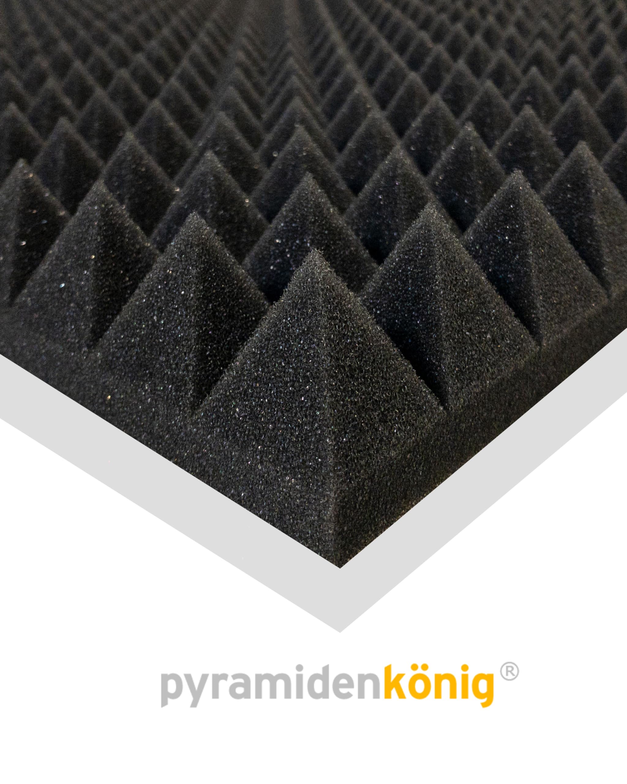 Panneau Acoustique Pyramidal, Large Application En Polyuréthane Haute Densité 10 Pièces En