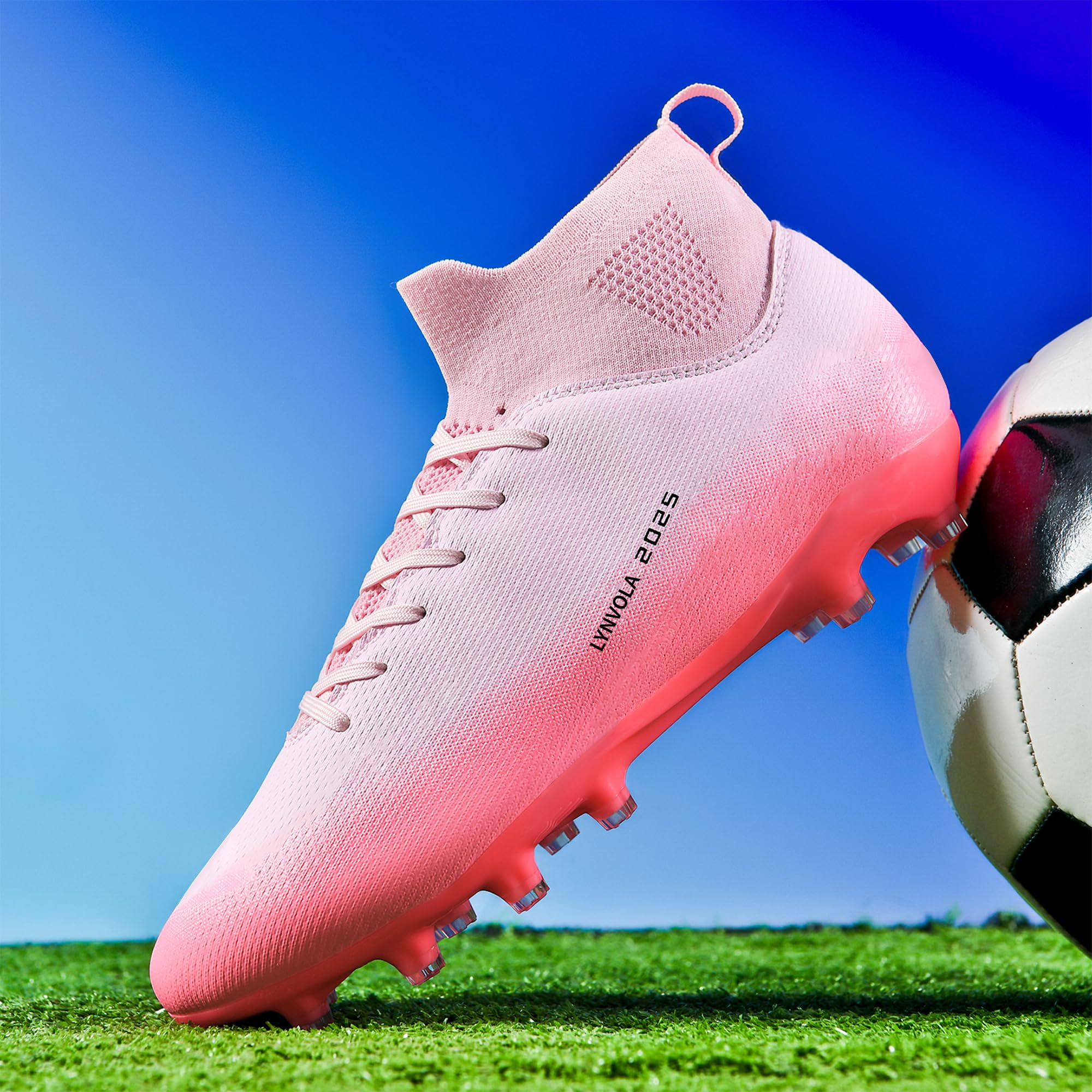 Football Boots for Men and Women AG/FG/TF Multi-Ground Soccer Cleats Lightweight Wide Training Shoes for Indoor & Outdoor