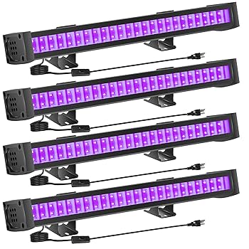 4-Pack LED Black Light Bar, Blacklight Bar with IP65