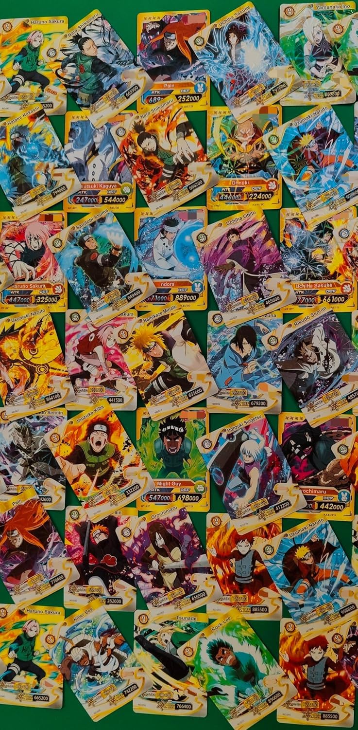 New Pick & use |Prime Anime Cards Naruto Cards Pack of 100 Pcs for