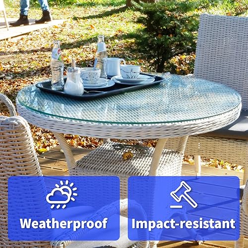 Miniatura 5 de Art3d 2 hojas redondas de acrílico transparente de 18 pulgadas, 6 pulgadas de diámetro, disco de plexiglás redondo, panel de PET circular para