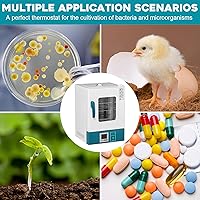 Vista 8 de Towallmark Incubadora de laboratorio Incubadora de bacterias 20L RT-149.0 F Incubadora digital científica PID Control de temperatura Incubadora