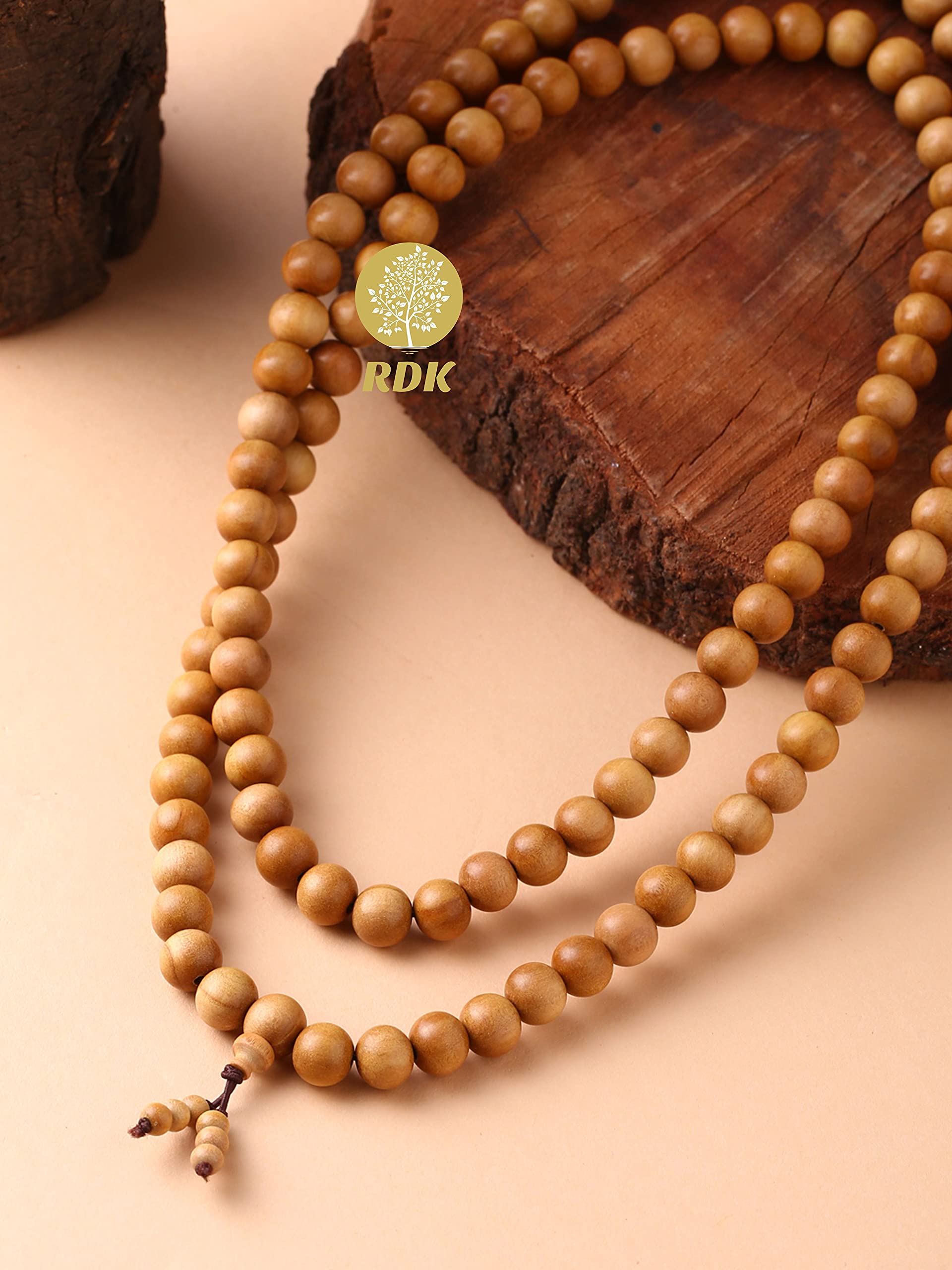Handcrafted Sandalwood Mala - Meditation & Prayer Beads -3