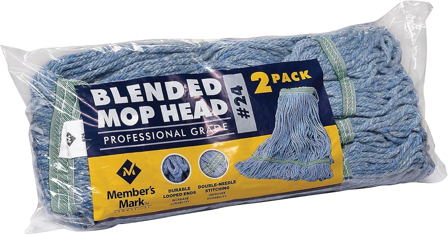 Member S Mark Commercial #24 Blended Mop Head (2pk.) Wholesale, Cheap, Discount, Bulk (1 - Pack)