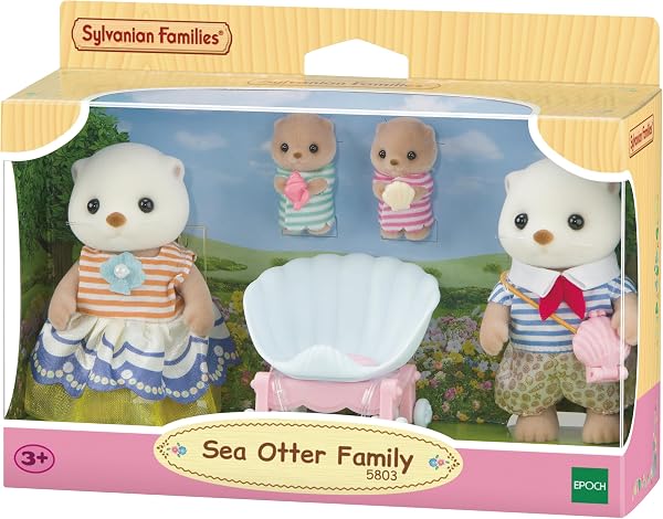 Sylvanian Families - La Famille Loutre de mer -Figurines Animaux Miniatures - 5803