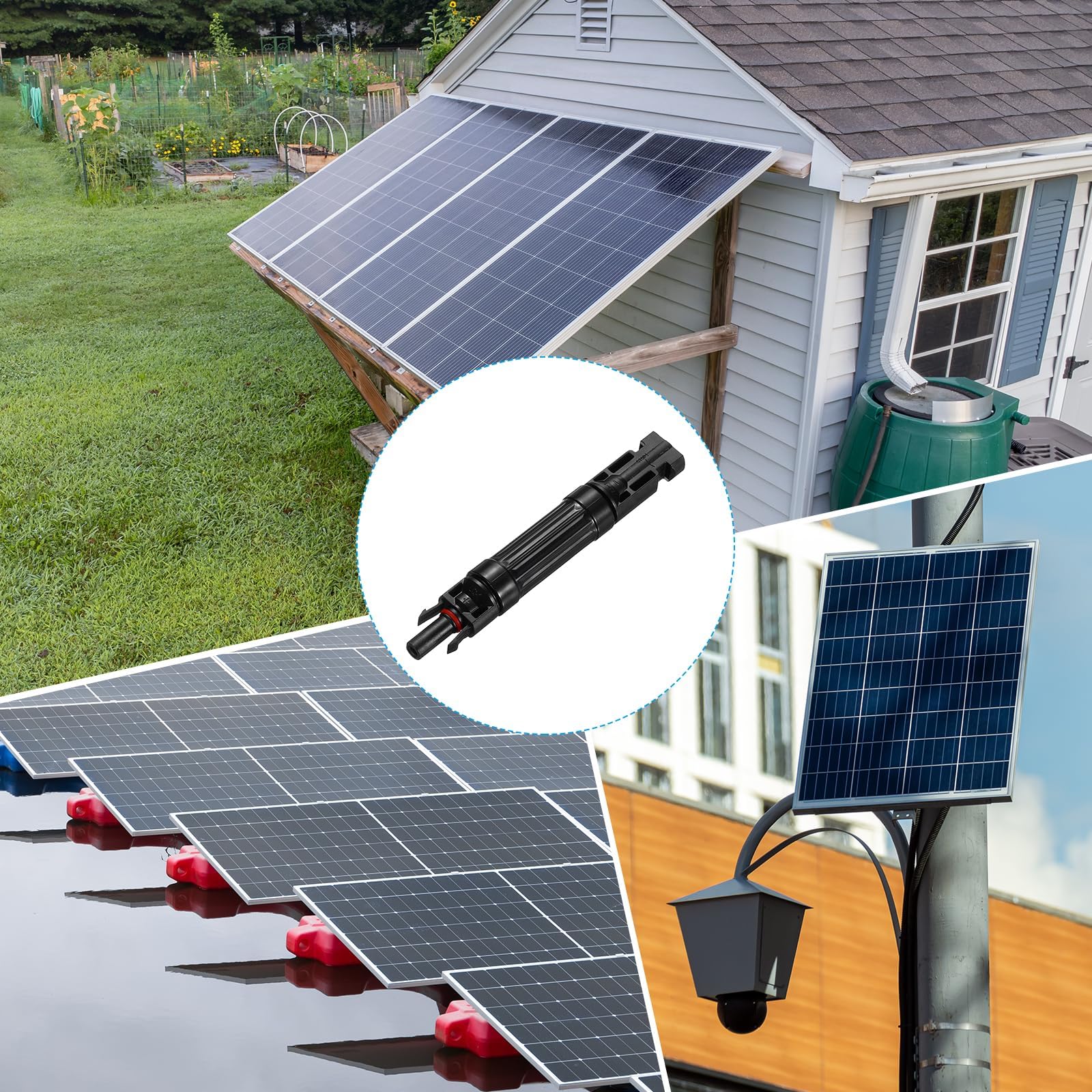 QUARKZMAN 2 Stk Solar Sicherungshalter 25A 1000V Wasserdichte PV Inline Sicherungshalter Mit Sicherung Solar Inline Sicherungshalter Photovoltaik Steckverbinder Für Solarpanel System