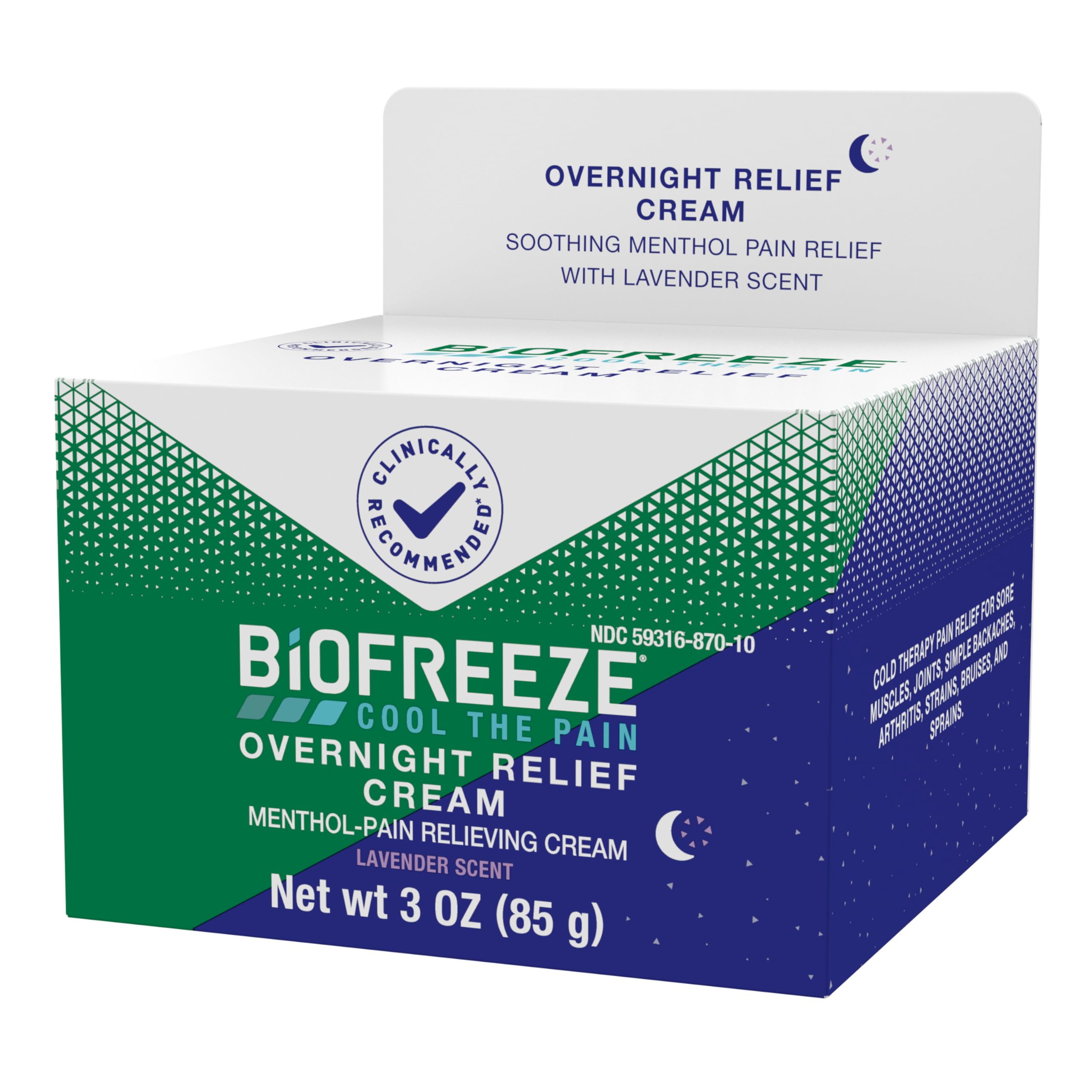 Biofreeze Overnight Pain Relief Cream, Lavender-Scented Menthol Cream, 3 oz — Amazon image 16
