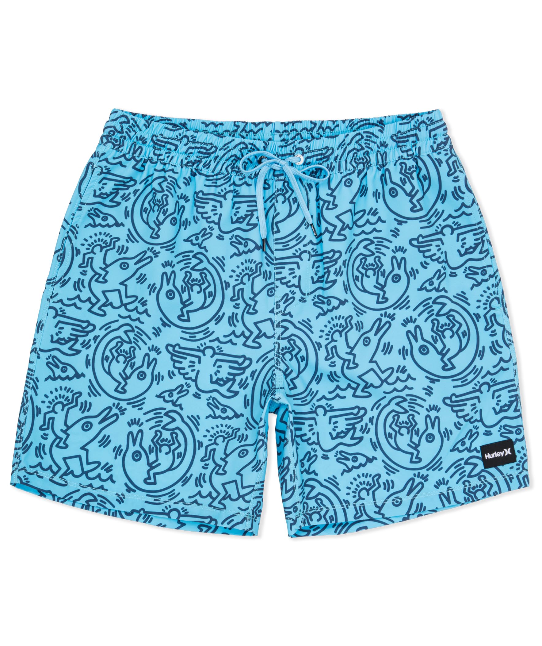Hurley Herren-Badeshorts, 4-Wege-Stretch, 15,2 cm Innennaht, 43,2 cm Außennaht, schnell trocknende Badehose, elastischer Bund