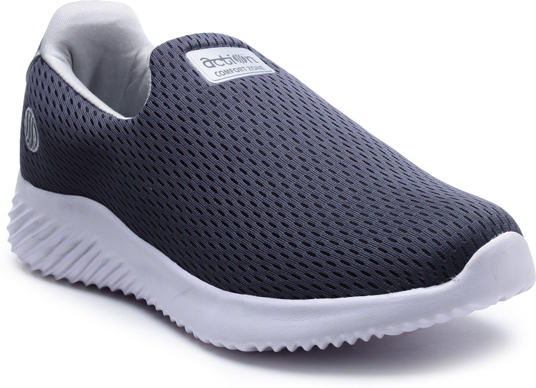Action | Athleo | ATG-424 | Breathable | Lightweight | Comfortable | Sports | Slip-On | Running Shoes | for Men Dark-Gre
