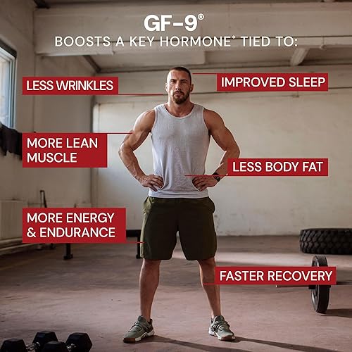 Miniatura 3 de Novex Biotech GF-9 - Suplemento de aumento de HGH para hombres - Suplemento de entrenamiento para hombres - Aumenta la hormona de crecimiento de