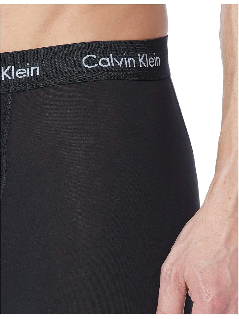 Black Calvin Klein Cotton Stretch Boxer Brief 3-Pack