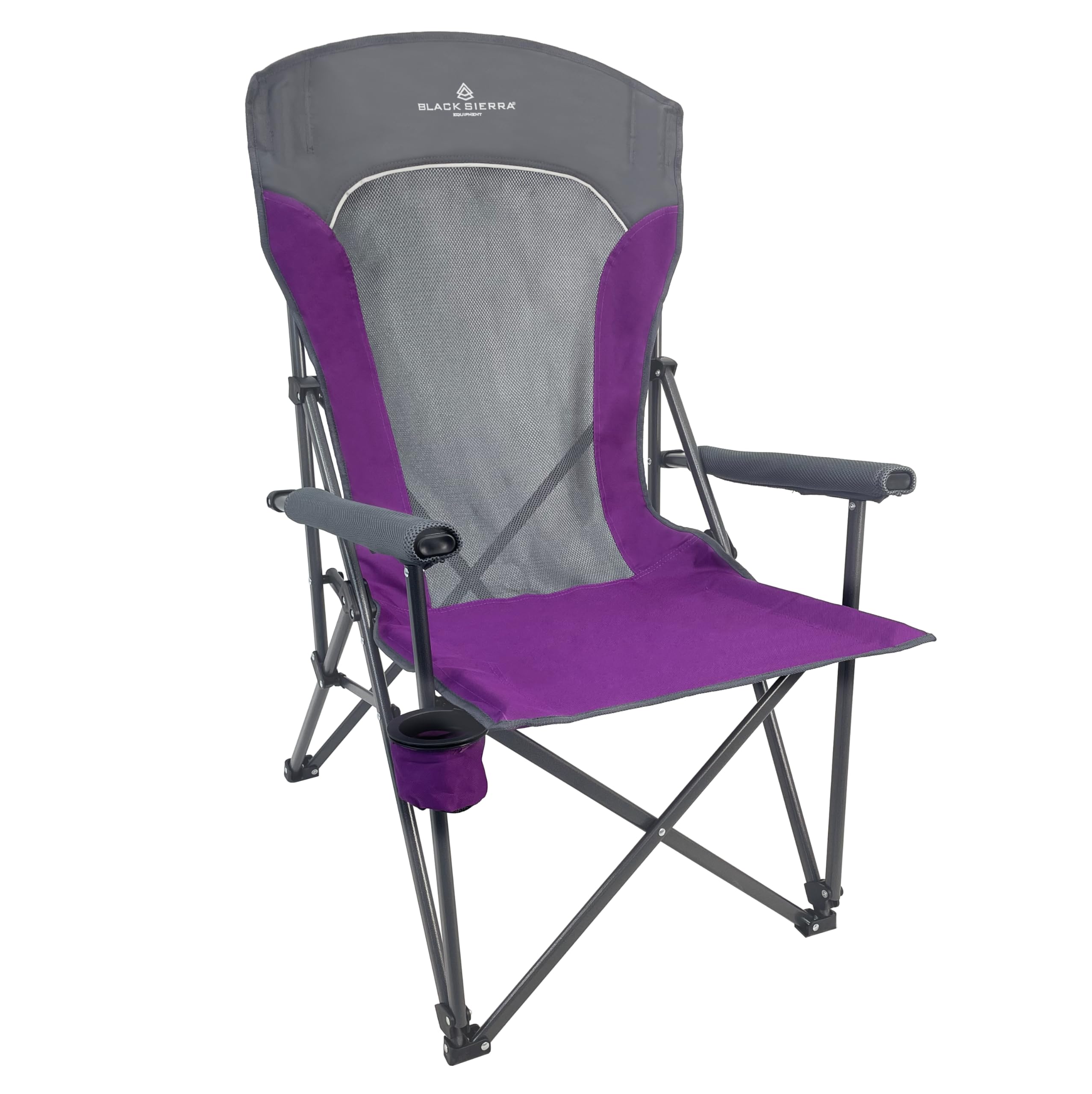 Amazon.com : Black Sierra Ventilated Camping Chair, Breathable