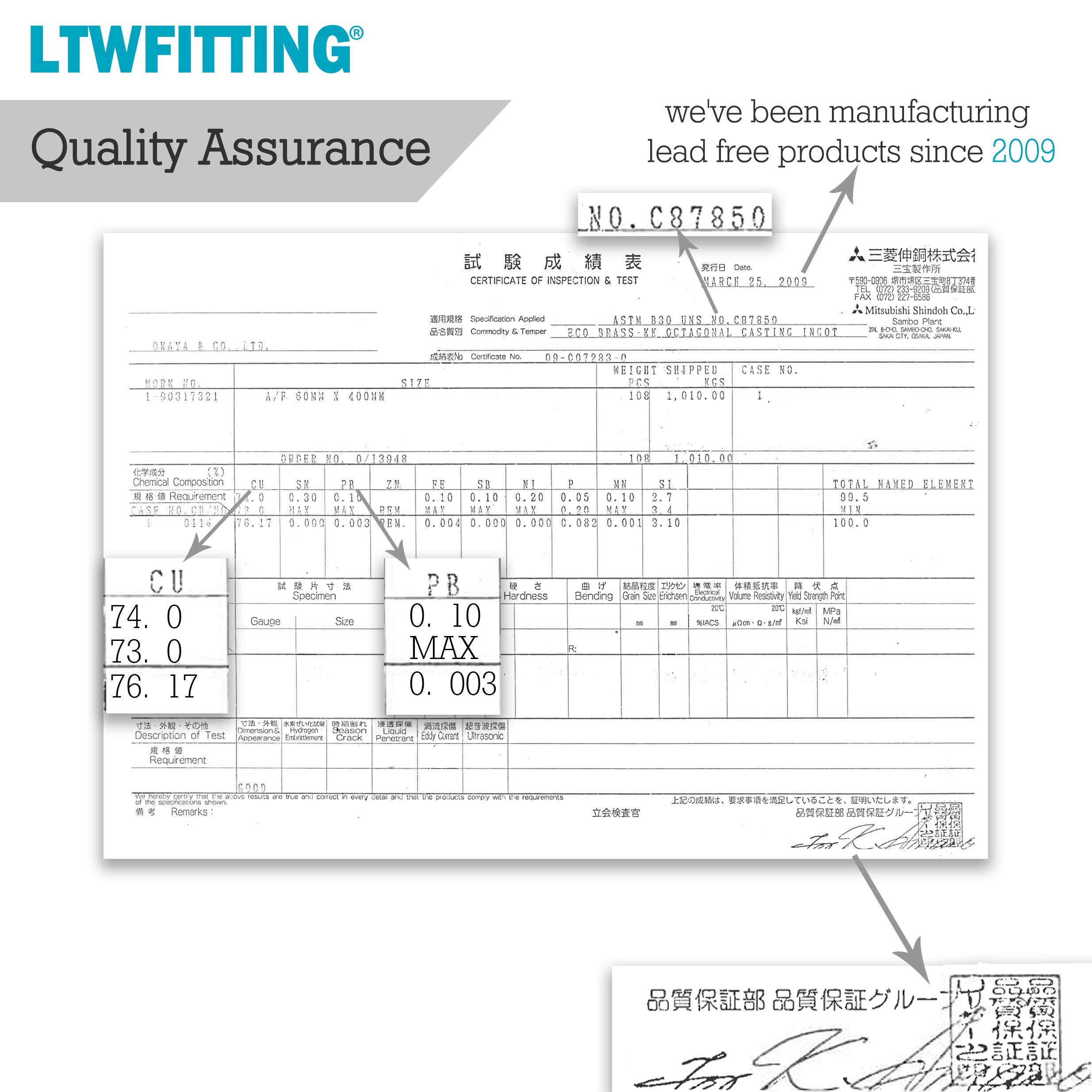 10 Adattatori Diritti In Ottone Senza Piombo Per Tubi PEX - Compressione Da OD 1/2" A 5/8", Tipo Crimp Per PEX-B, Marca HOMEWORK88 - Foto 8
