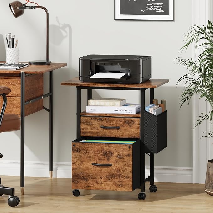 Gabinete archivador móvil 2 cajones 24'' GYIIYUO miniatura 2