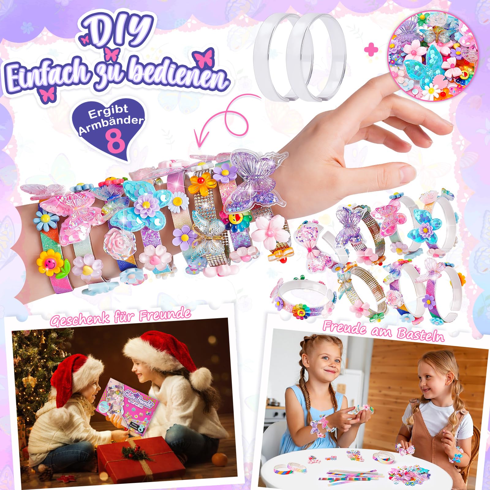 Regalo Niña Años Kit De Manualidades Para Niñas Haz Pulseras Y