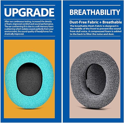 Miniatura 3 de Nova Pro - Almohadillas inalámbricas de repuesto para auriculares inalámbricos Arctis Nova Pro de TRANSTEK, durabilidad mejorada y aislamiento de