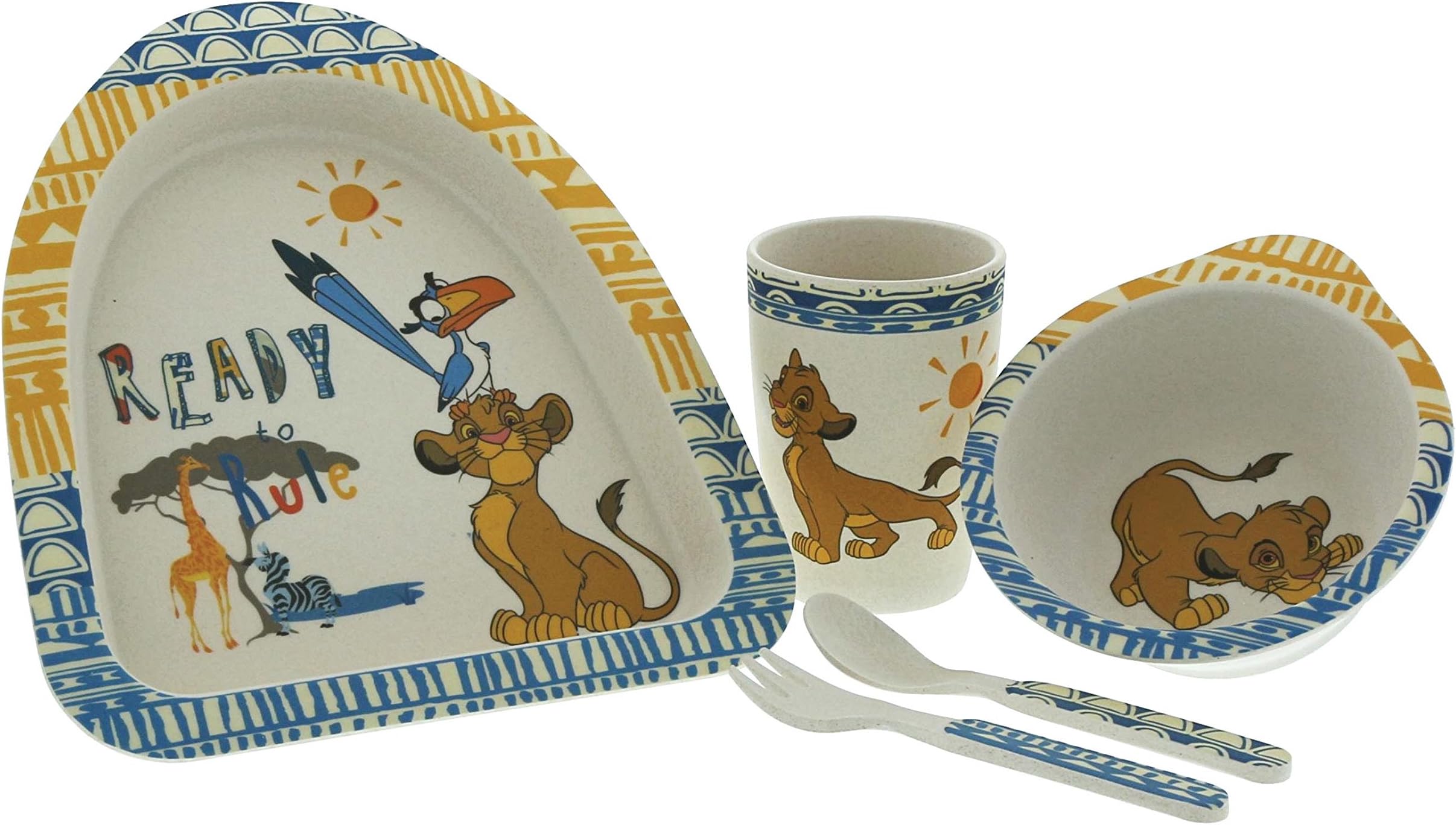 Lion King Simba Organic Dinner Set made from Bamboo including