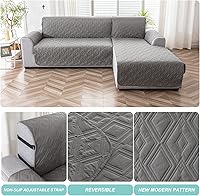 Vista 5 de Genina - Fundas de sofá seccional para perros, fundas de sofá en forma de L, funda de chaise longue reversible, fundas de sofá reversibles para sofá