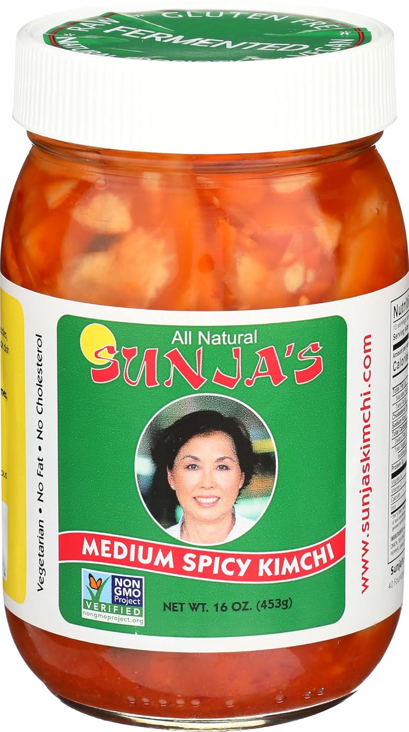 Sunja's Medium Spicy Cabbage Kimchi, 16 oz