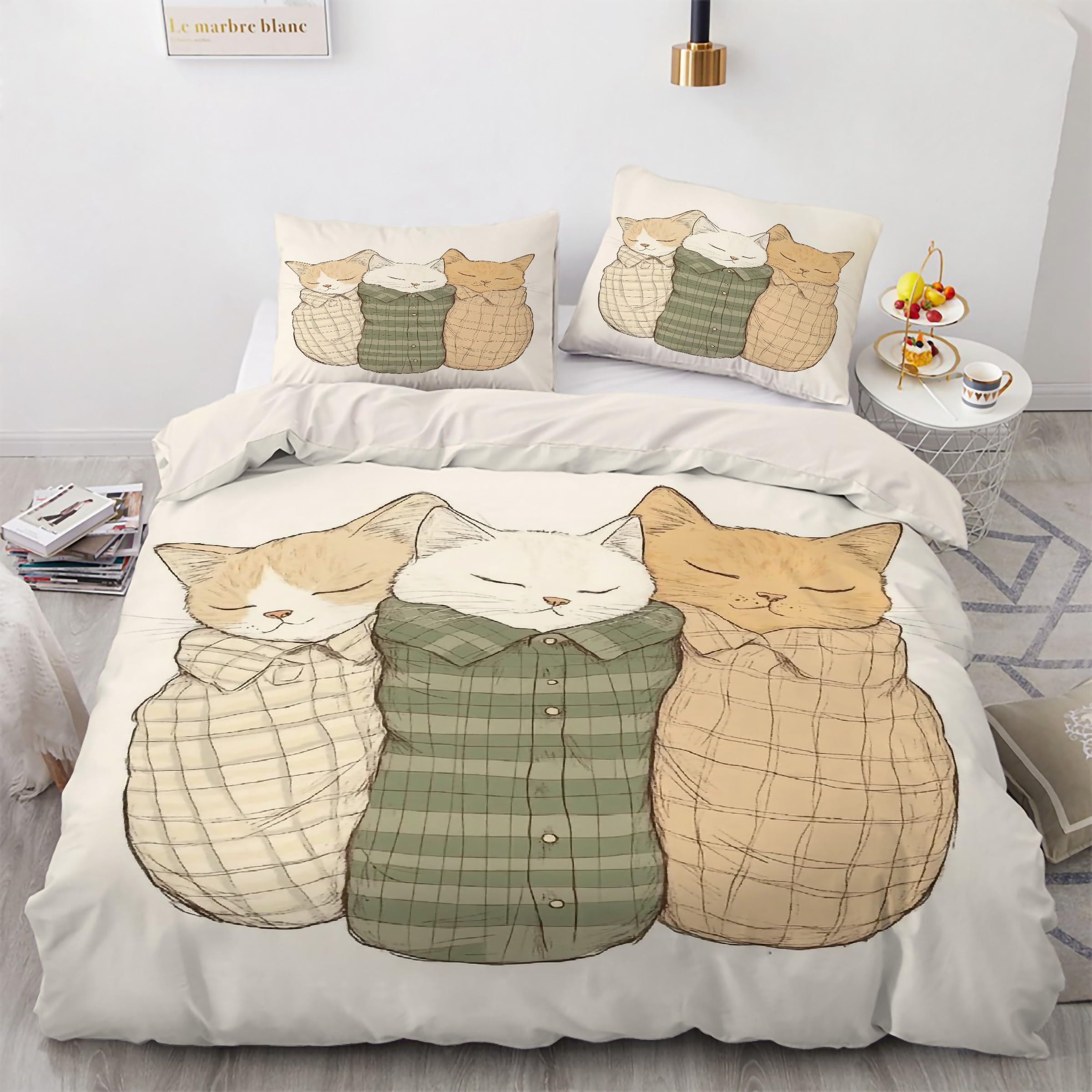 Housse de couette chat 160x200 : le cadeau idéal pour les amoureux des félins