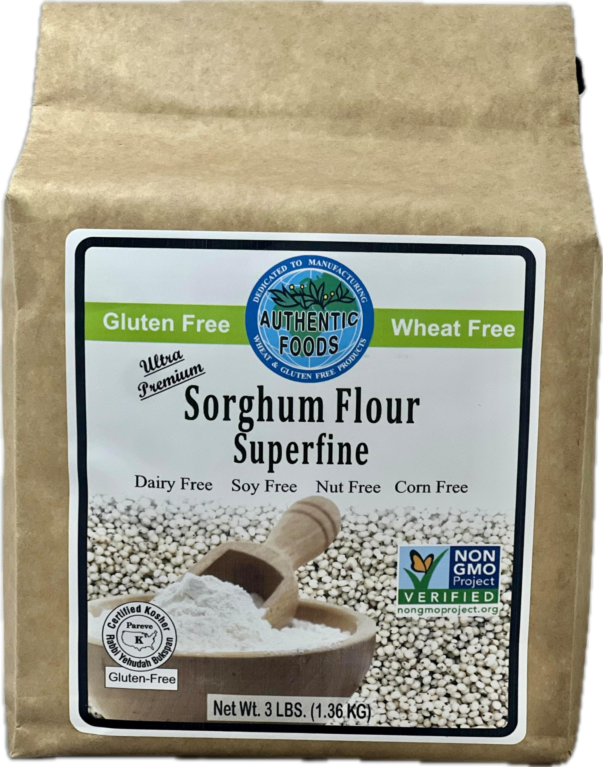 Authentic Foods Sorghum Flour Superfine 3lbs