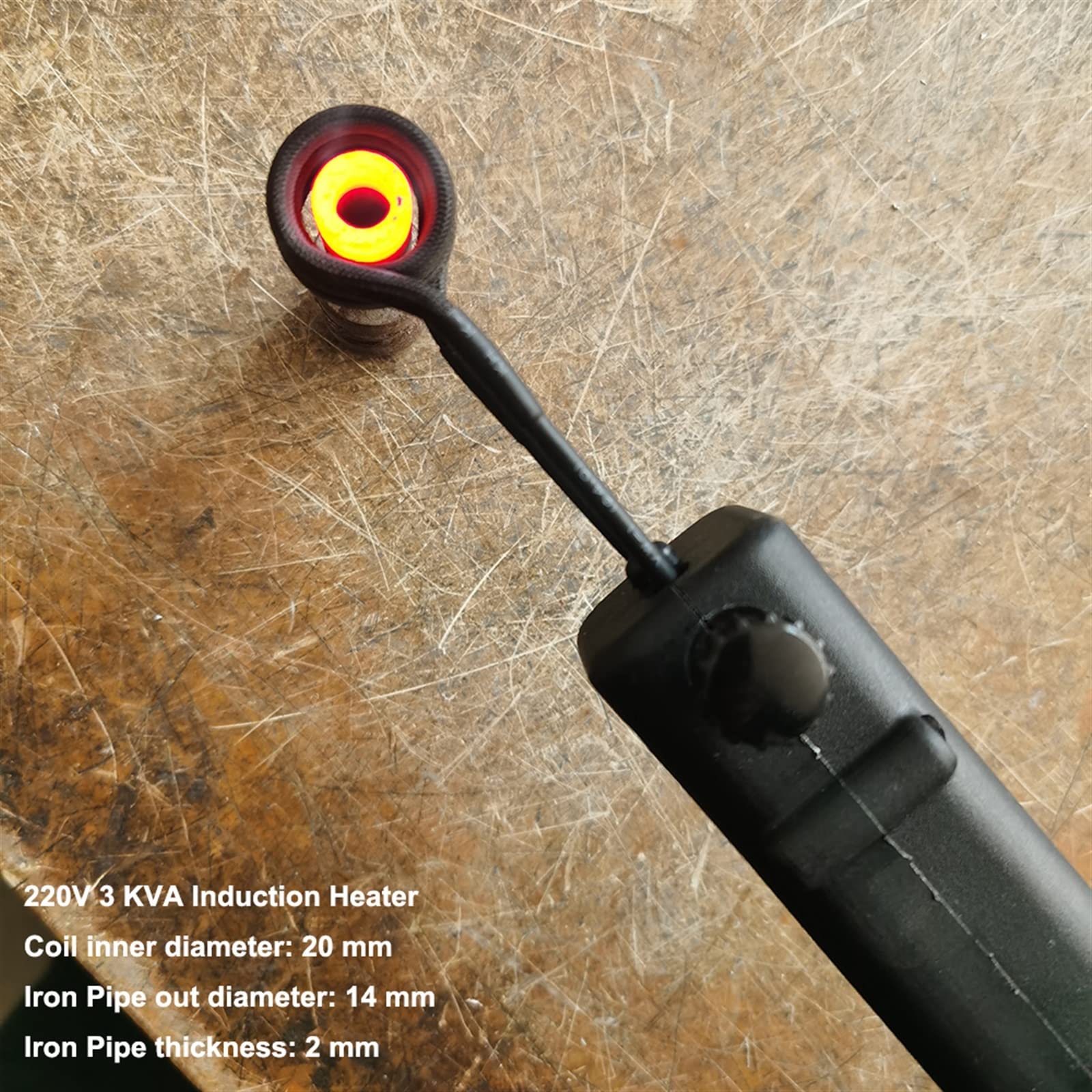 Zestaw magnetycznej nagrzewnicy indukcyjnej Mini nagrzewnica indukcyjna 3KVA 100KHZ do zapieczonej śruby i zardzewiałej nakrętki w garażu samochodowym Do bezpłomieniowego ogrzewania samochodowego