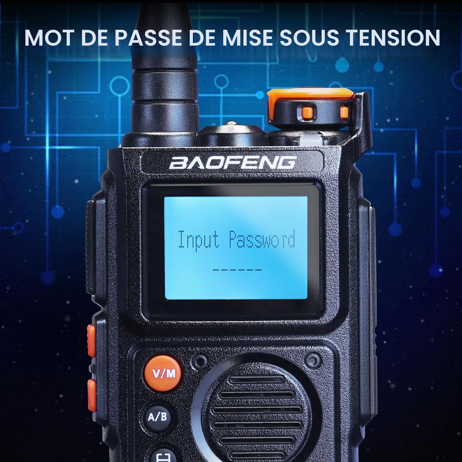 BAOFENG K6 Tri-Bande Talkie-walkie, Radio Amateur Haute Puissance 6W, multibande UHF/VHF/FM/Air, 2600 mAh Batterie, Charge USB-C, 999 CH, Copie de fréquence sans Fil, fréquence répéteur inversée