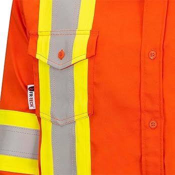 Pioneer FR Arc Rated Hi Vis Button-Up Safety Shirt for Men