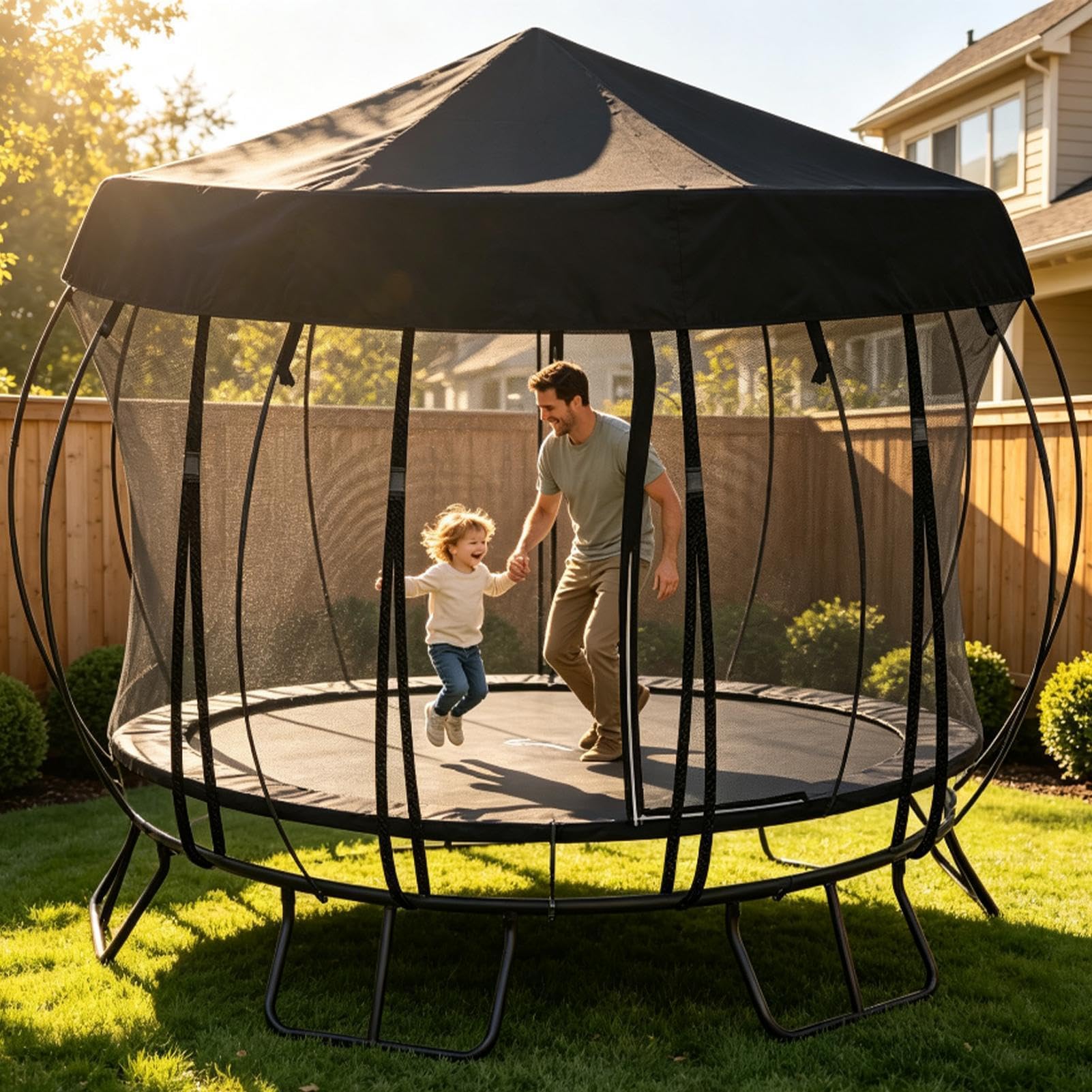 Copertura Trampolino Anti-UV E Anti-Strappo, Impermeabile Universale
