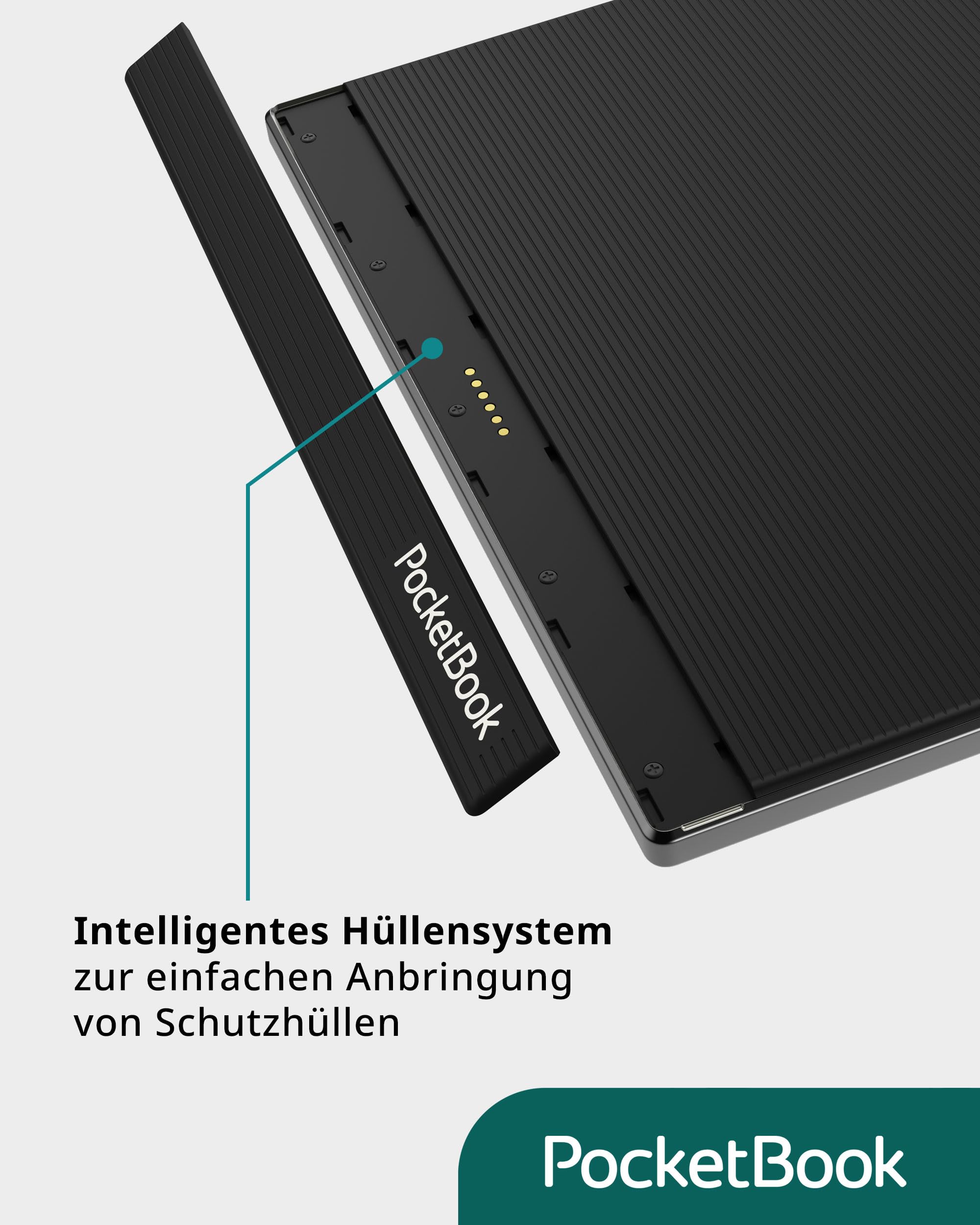 Pocketbook e-Book Reader 'InkPad Color 3' (deutsche Version) 32 GB Speicher, IPX8, Bluetooth, Lautspecher, 19,81 cm (7,8 Zoll) E-Ink Kaleido 3 Farbdisplay - Stormy Sea