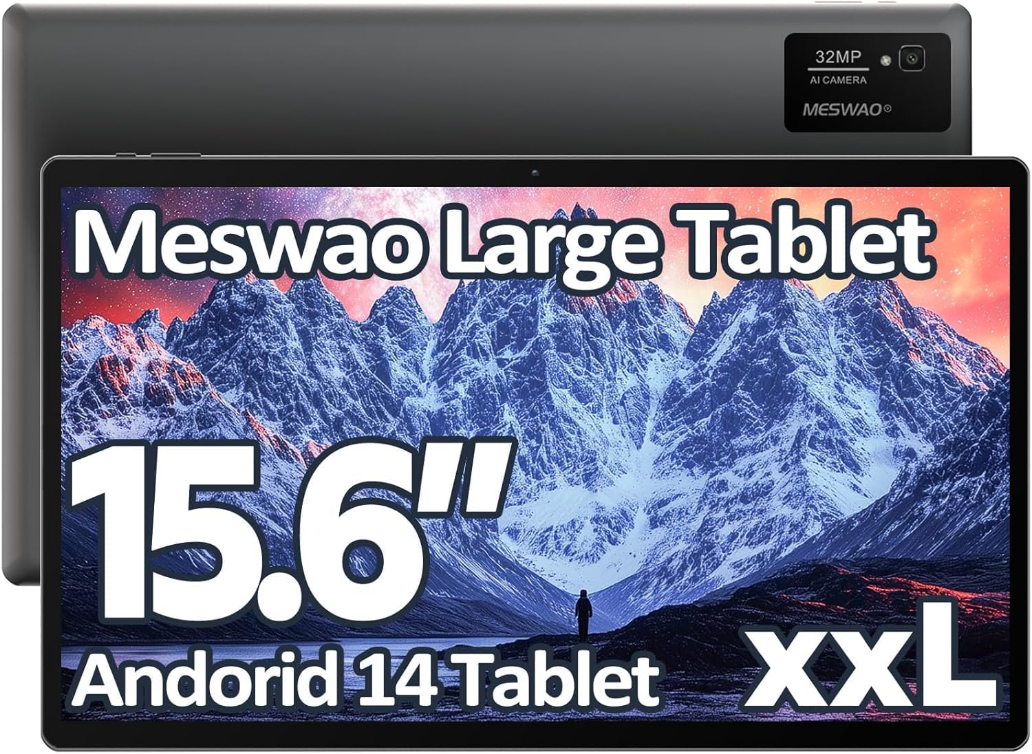 Amazon.com : MESWAO 2024 15.6 Inch Android 14 Tablet, 2024 Large