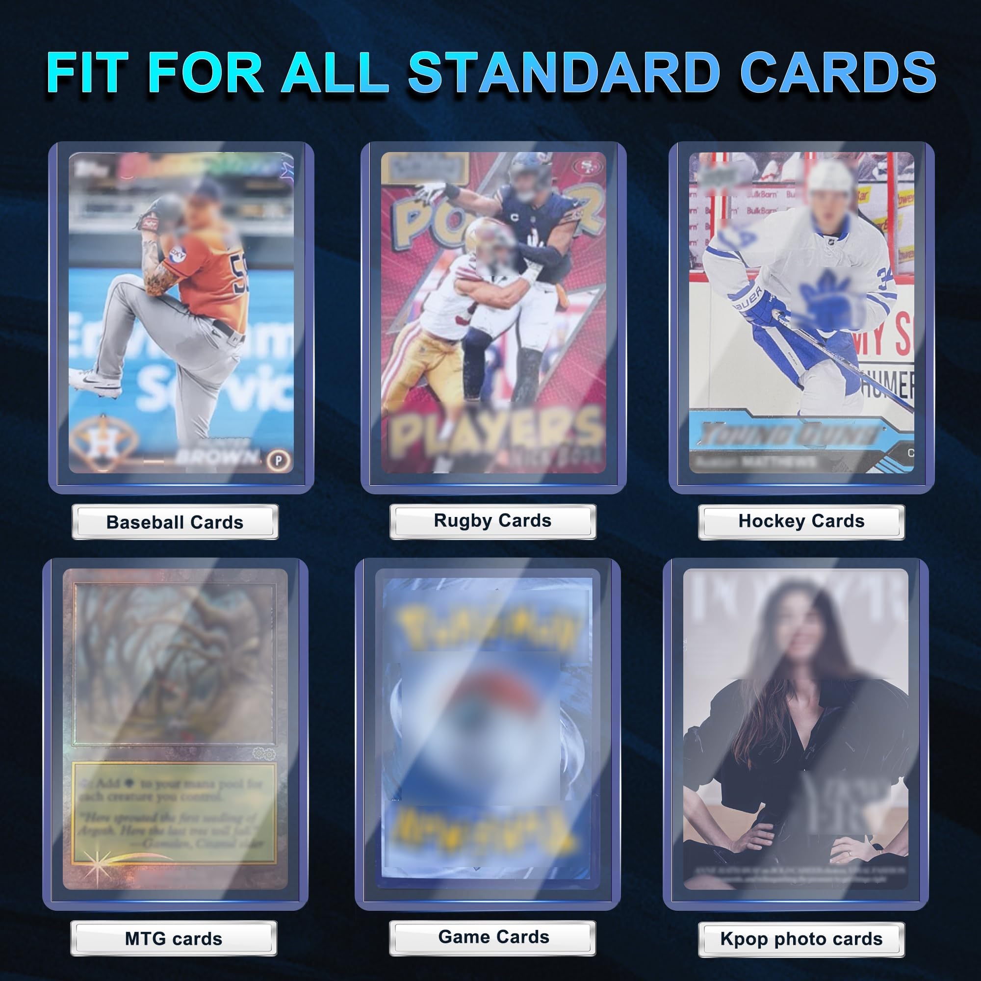 collector card plastic sleeves Amazon.com: 1000 Card Sleeves Hard Plastic, 3