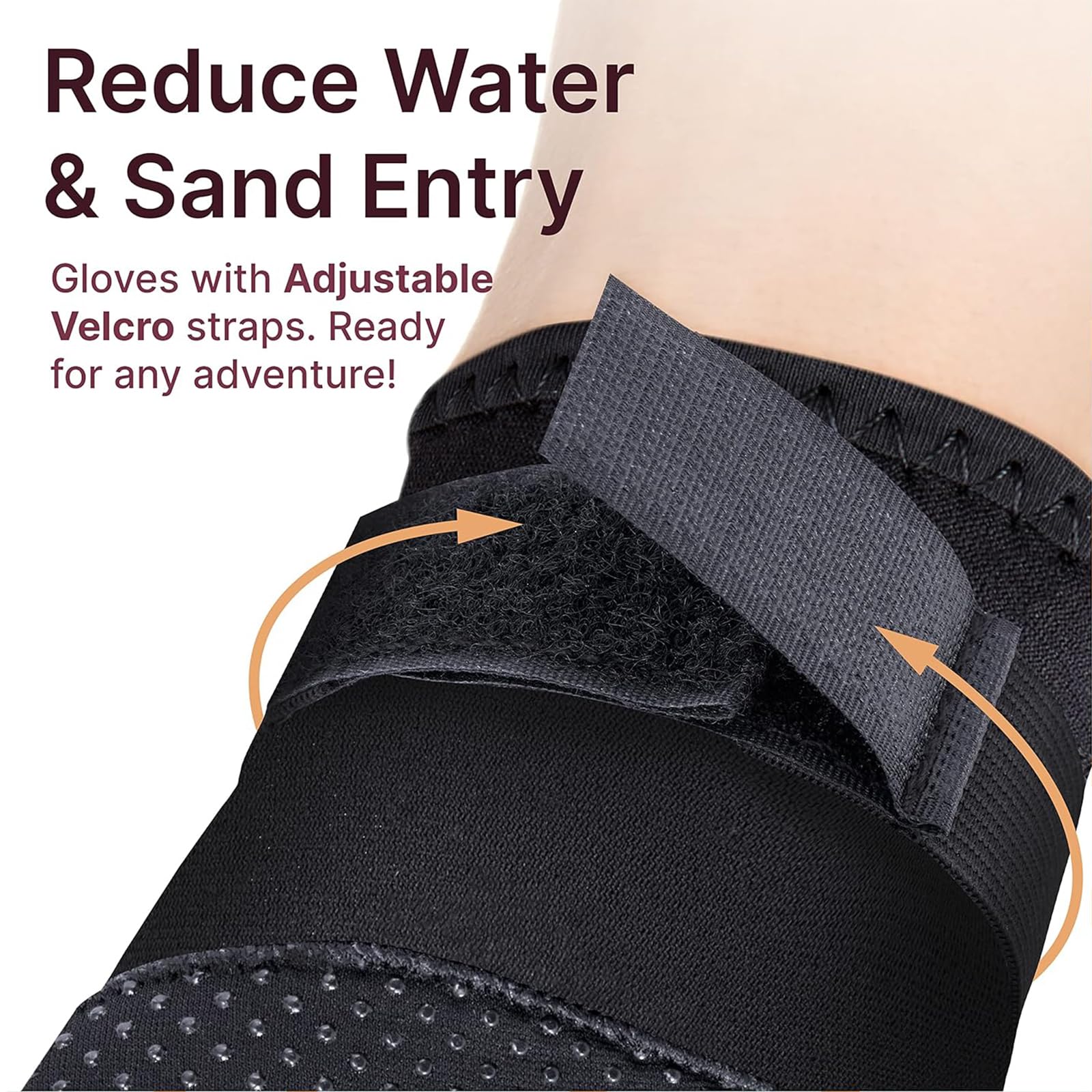 Guanti da nuoto in neoprene da 5 mm, guanti da muta da 5 mm con cinturino regolabile, guanti da immersione da 5 mm per donne e uomini per nuoto in acqua fredda