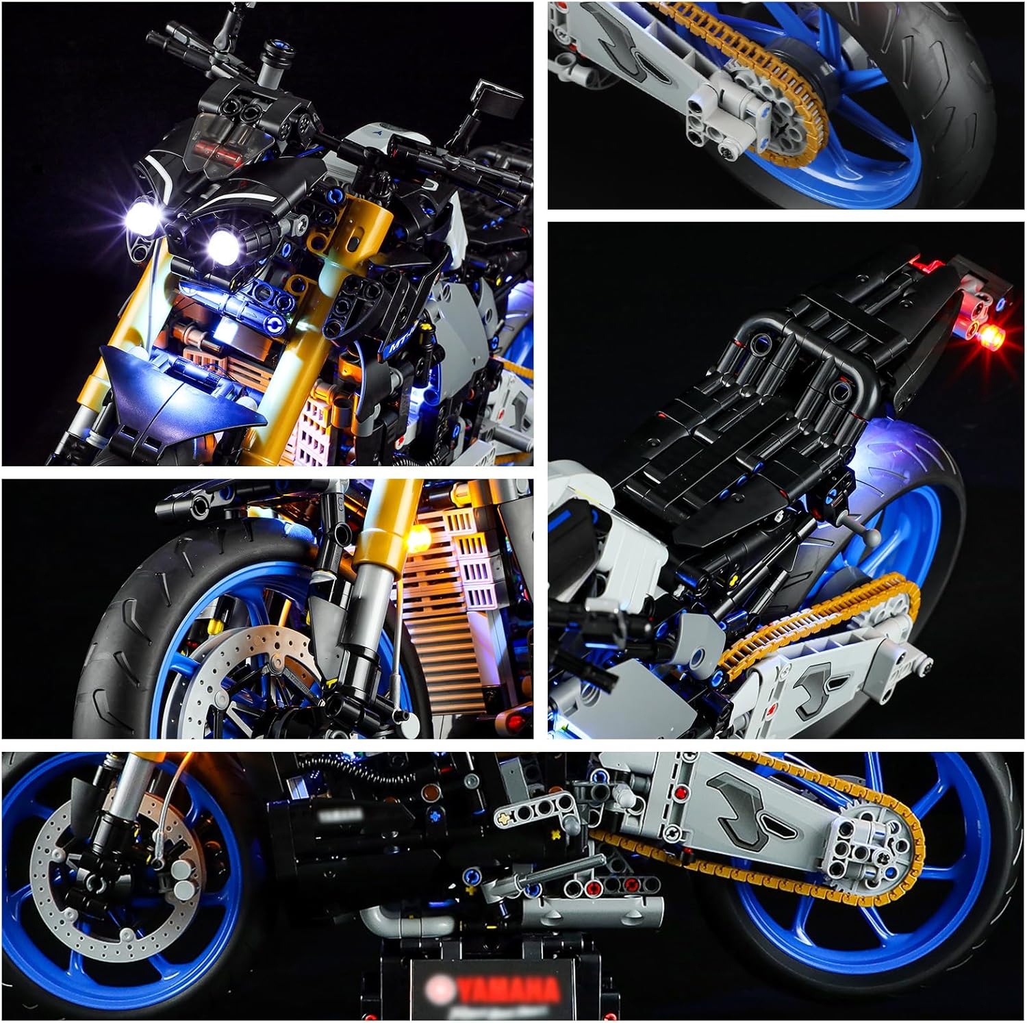 YEABRICKS LED Light for Lego-42159 Technic Yamaha MT-10 SP Building Blocks Model (Lego Set NOT Included)