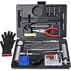 THOROAD Tire Repair Kit, 102PCS Heavy Duty Tire Patch Kit, Tire Plug Kit,Tire Repair Tools for Car Truck Motorcycle ATV UTV Automotive Off-Road. (Black)